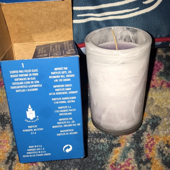 NWT Partylite Tranquillity Lavender scented Candle